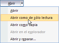 Abrir como s&oacute;lo lectura