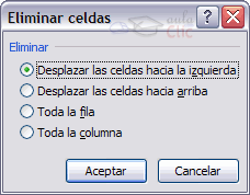 Eliminar celdas