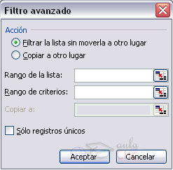 filtro avanzado