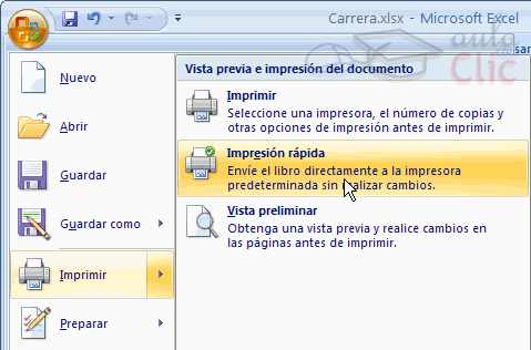 Impresi&oacute;n R&aacute;pida