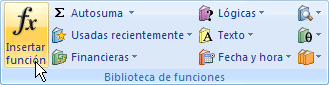 Insertar funci&oacute;n