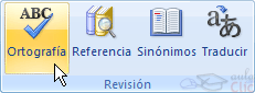 men� Herramientas - Ortograf�a